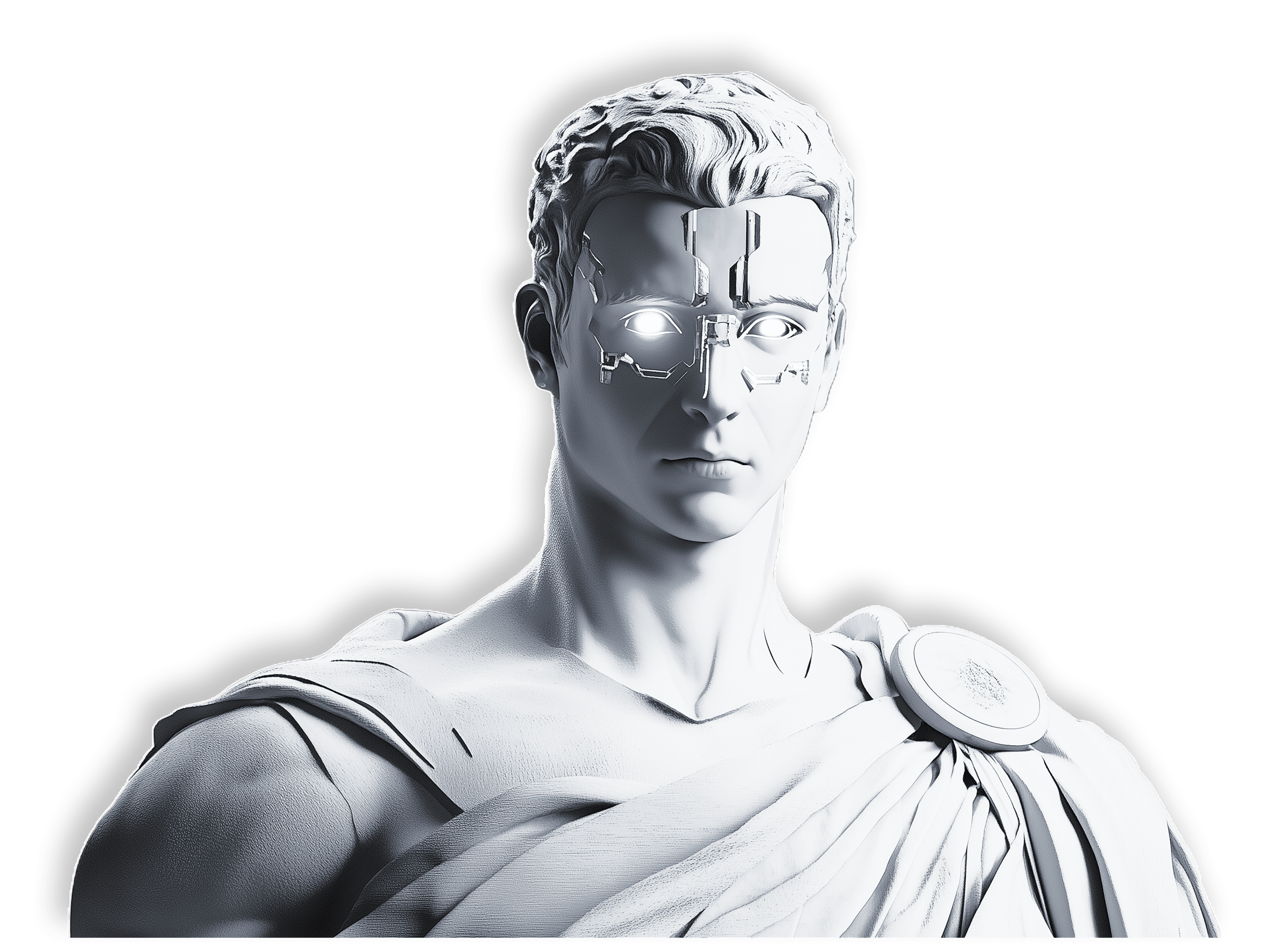 Roman AI Statue